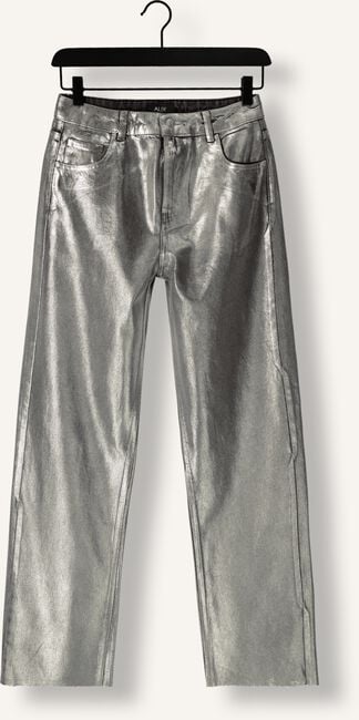 Zilveren ALIX THE LABEL Skinny jeans LADIES WOVEN SILVER DENIM PANTS Zilveren ALIX THE LABEL Skinny jeans LADIES WOVEN SILVER DENIM PANTS - large