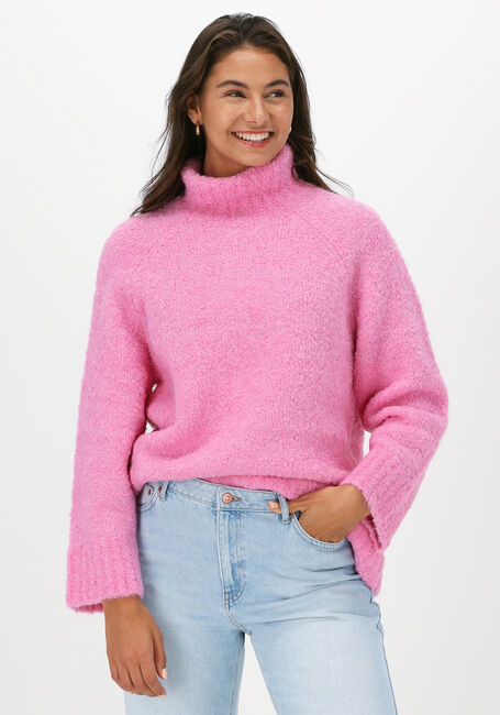 SELECTED FEMME Pull SLFMYAH LS KNIT ROLL-NECK G en rose - large