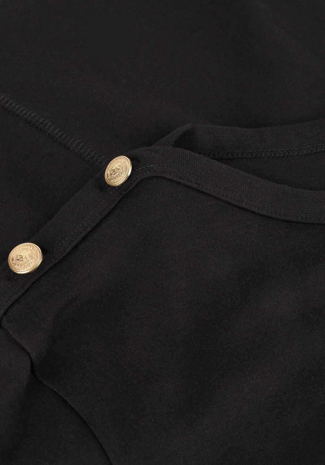 TOMMY HILFIGER T-shirt REG STRIPE GOLD BTN C-NK SS en noir - large