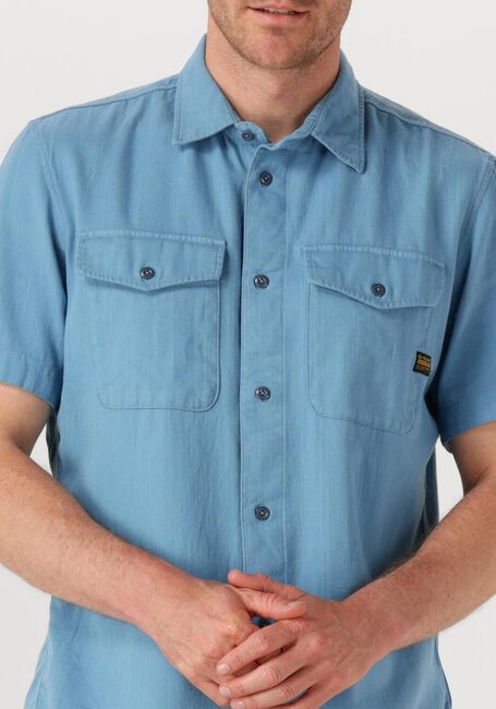 G-STAR RAW Chemise décontracté MARINE SLIM SHIRT S\S en bleu - large