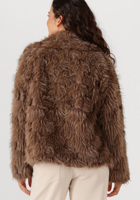 AIMEE THE LABEL Manteau en fausse fourrure WILLEM en marron - large