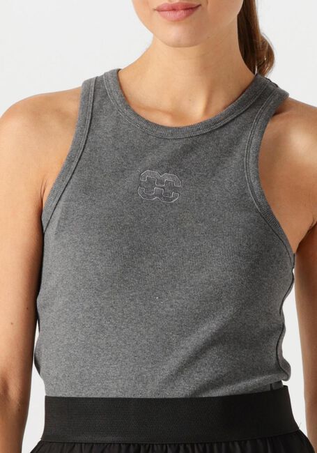 CO'COUTURE Haut SAHARACC EMBROIDERY TANK TOP en gris - large