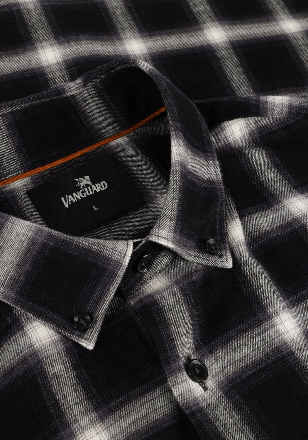 VANGUARD Surchemise LONG SLEEVE SHIRT CHECK VISCOSE COTTON BLEND en gris - large