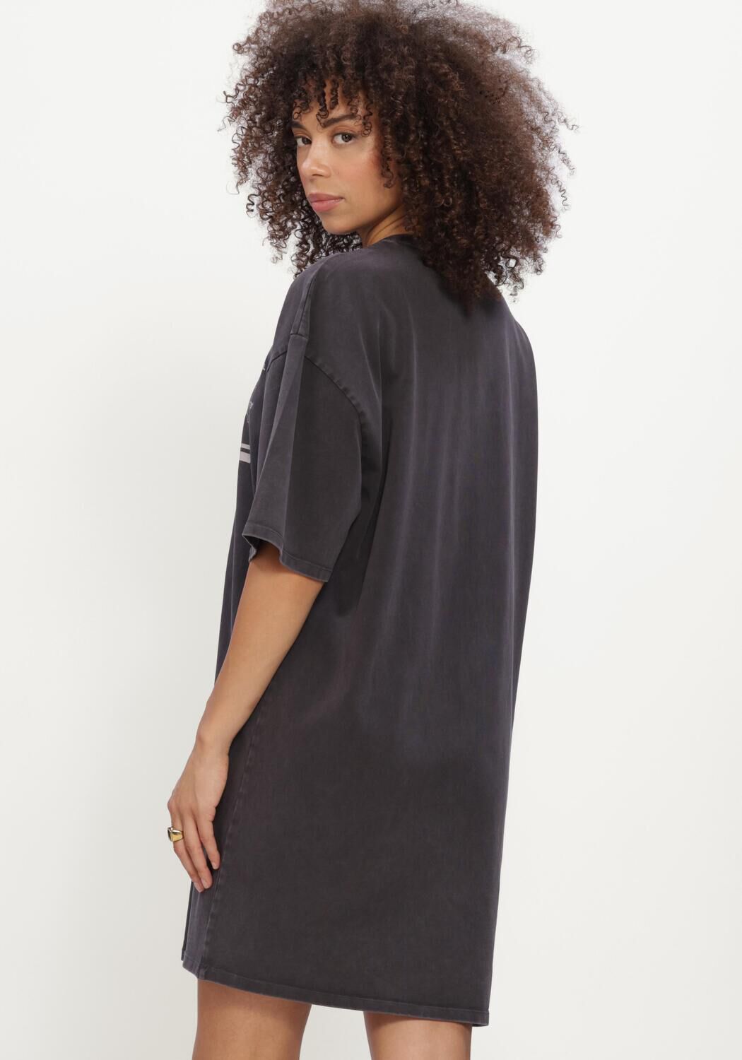 ALIX THE LABEL T-shirt LADIES KNITTED SLEEVELESS SPORTY T-SHIRT DRESS Gris fonc&eacute; - large