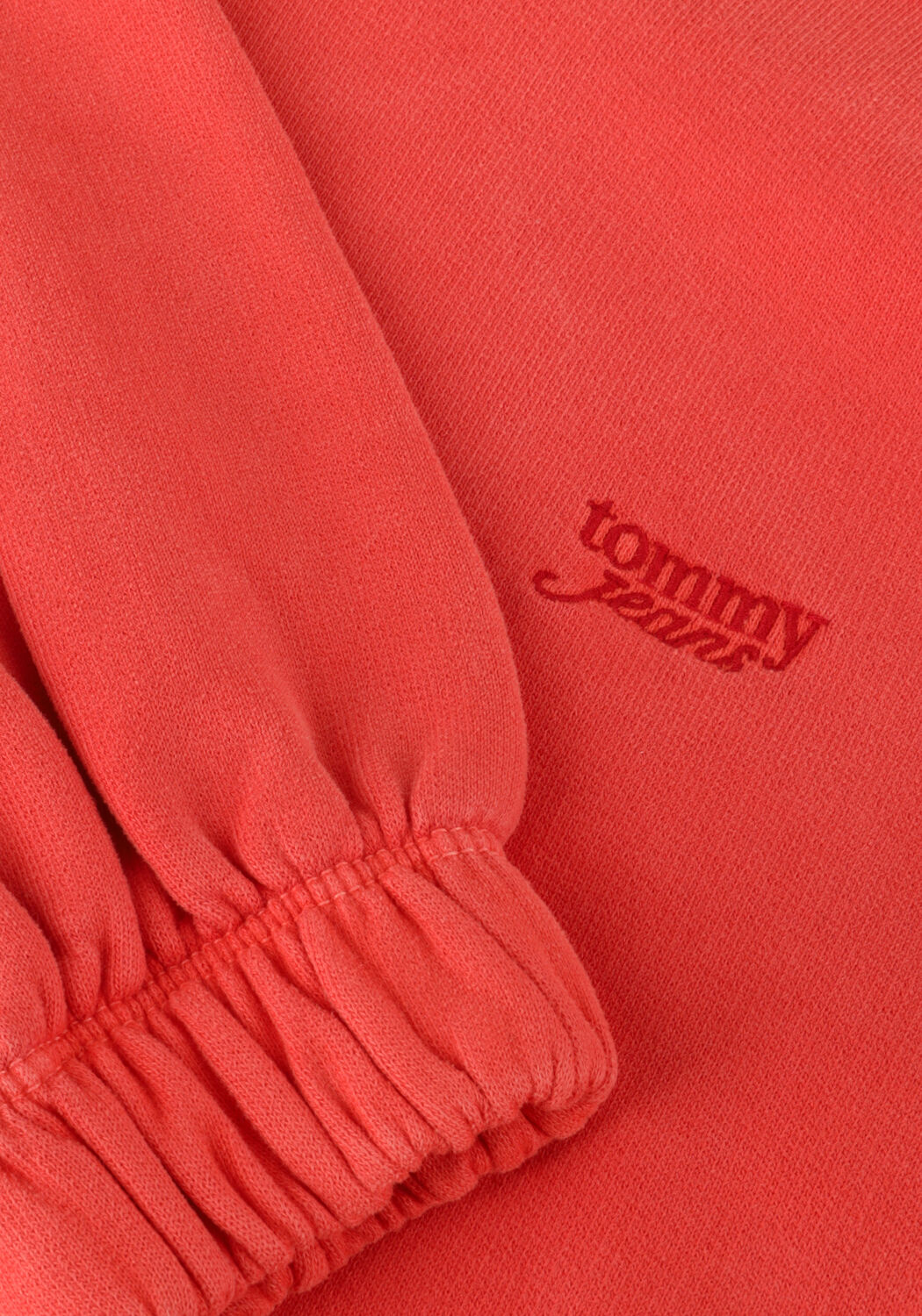 Rode TOMMY JEANS Sweater TJW CRP GMD SCRIPT HOODIE - large