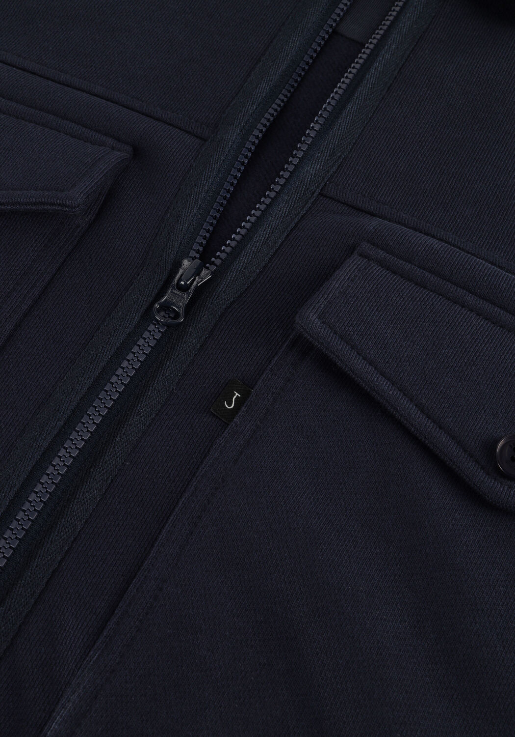 Donkerblauwe BUTCHER OF BLUE Overshirt PERRY ZIP OVERSHIRT - large