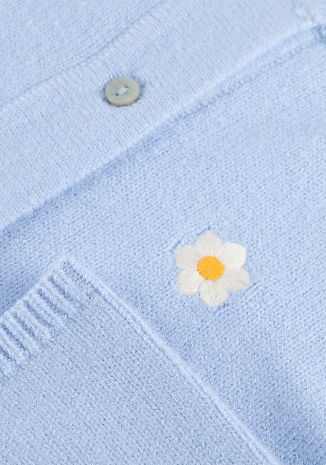 OBJECT Gilet OBJTHESS 3/4 SLEEVE CARDIGAN Bleu clair - large