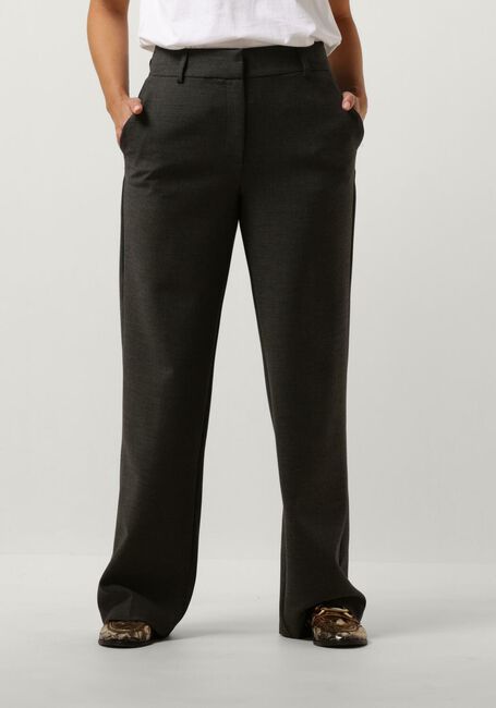 SELECTED FEMME Pantalon SLFRITA MW WIDE PANT Gris foncé - large