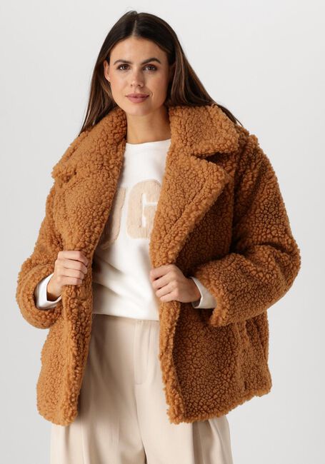 UGG Manteau Teddy GERTRUDE SHORT TEDDY COAT en camel - large