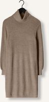 Beige OBJECT Midi jurk OBJMALENA L/S ROLLNECK DRESS NOOS Beige OBJECT Midi jurk OBJMALENA L/S ROLLNECK DRESS NOOS - medium