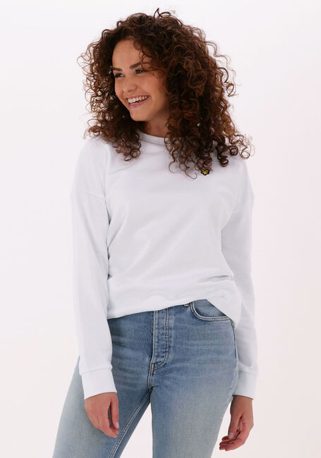 LYLE & SCOTT Chandail OVERSIZED SWEATSHIRT en blanc - large