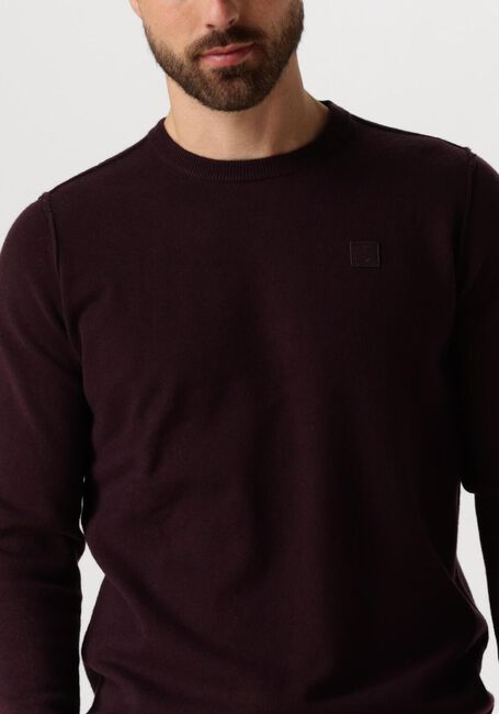 BUTCHER OF BLUE Pull CLIFDEN CREW en violet - large