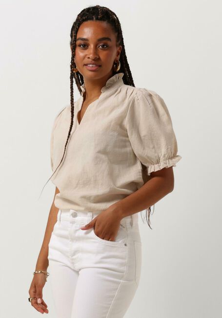 NEO NOIR Haut ODESA LINEN BLOUSE Sable - large