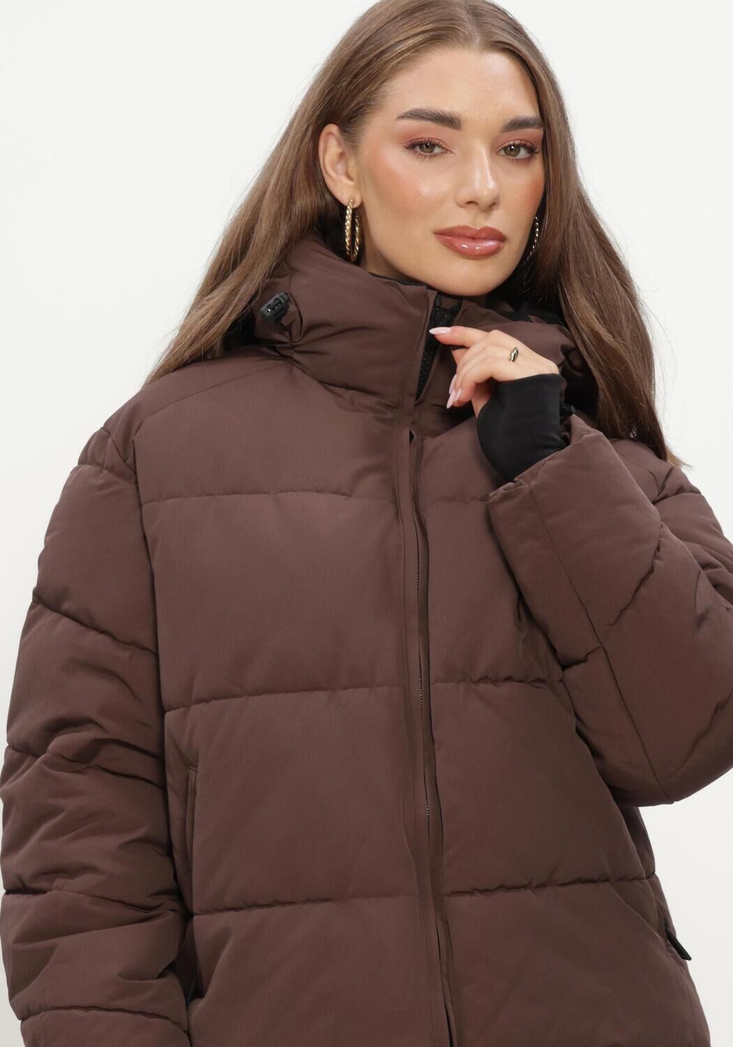 WITHBLACK Veste matelass&eacute; WBLGLORIAN PUFFER JACKET en marron - large