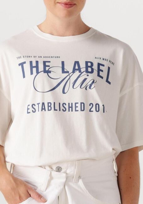 ALIX THE LABEL T-shirt LADIES KNITTED THE LABEL T-SHIRT en blanc - large