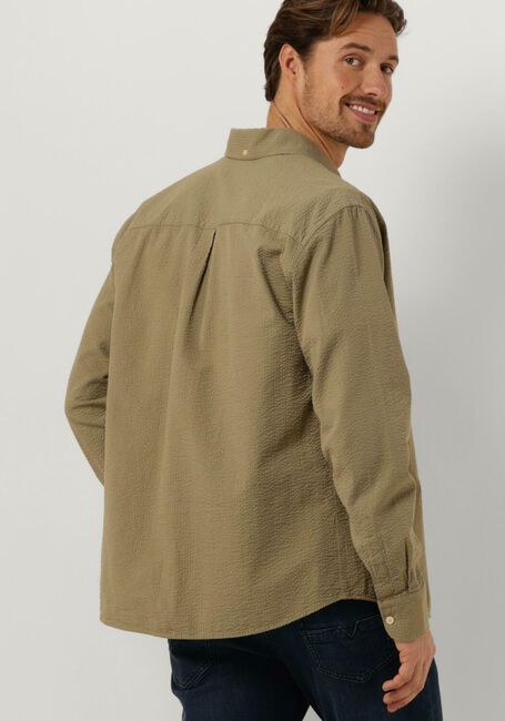 Olijf FORÉT Overshirt BUSH SEERSUCKER SHIRT - large