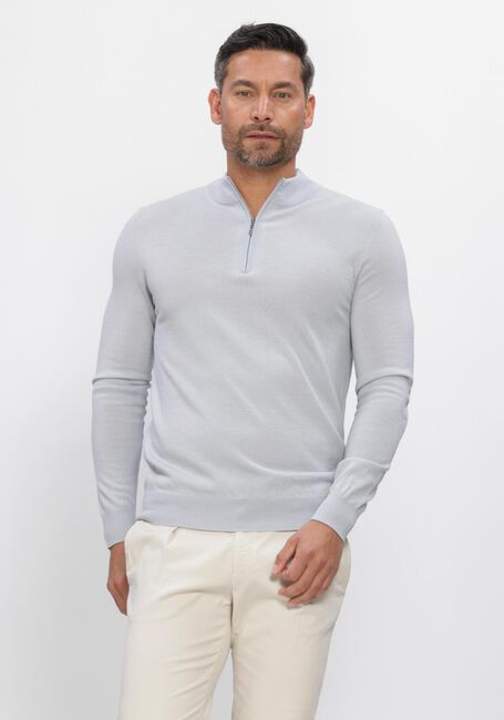 STEFANO LAURAN Pull HALF ZIP ANDERS en bleu - large