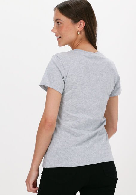 Grijze CALVIN KLEIN T-shirt CORE INSTIT LOGO SLIM FIT TEE - large