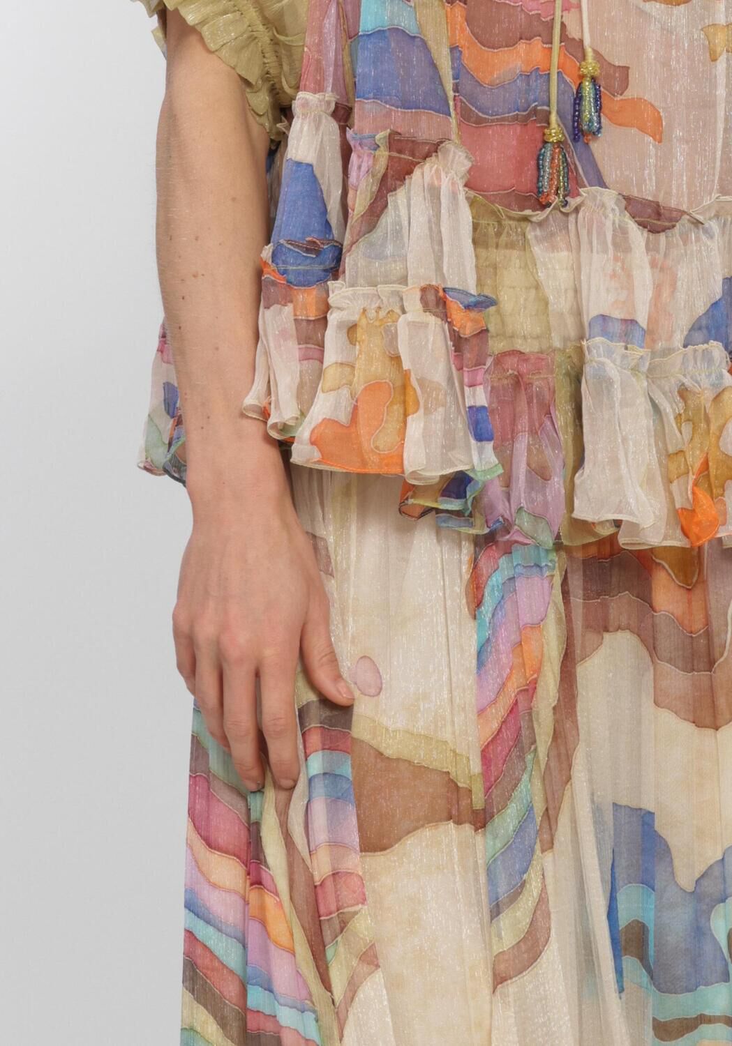 MES DEMOISELLES Jupe maxi MORA en rose - large