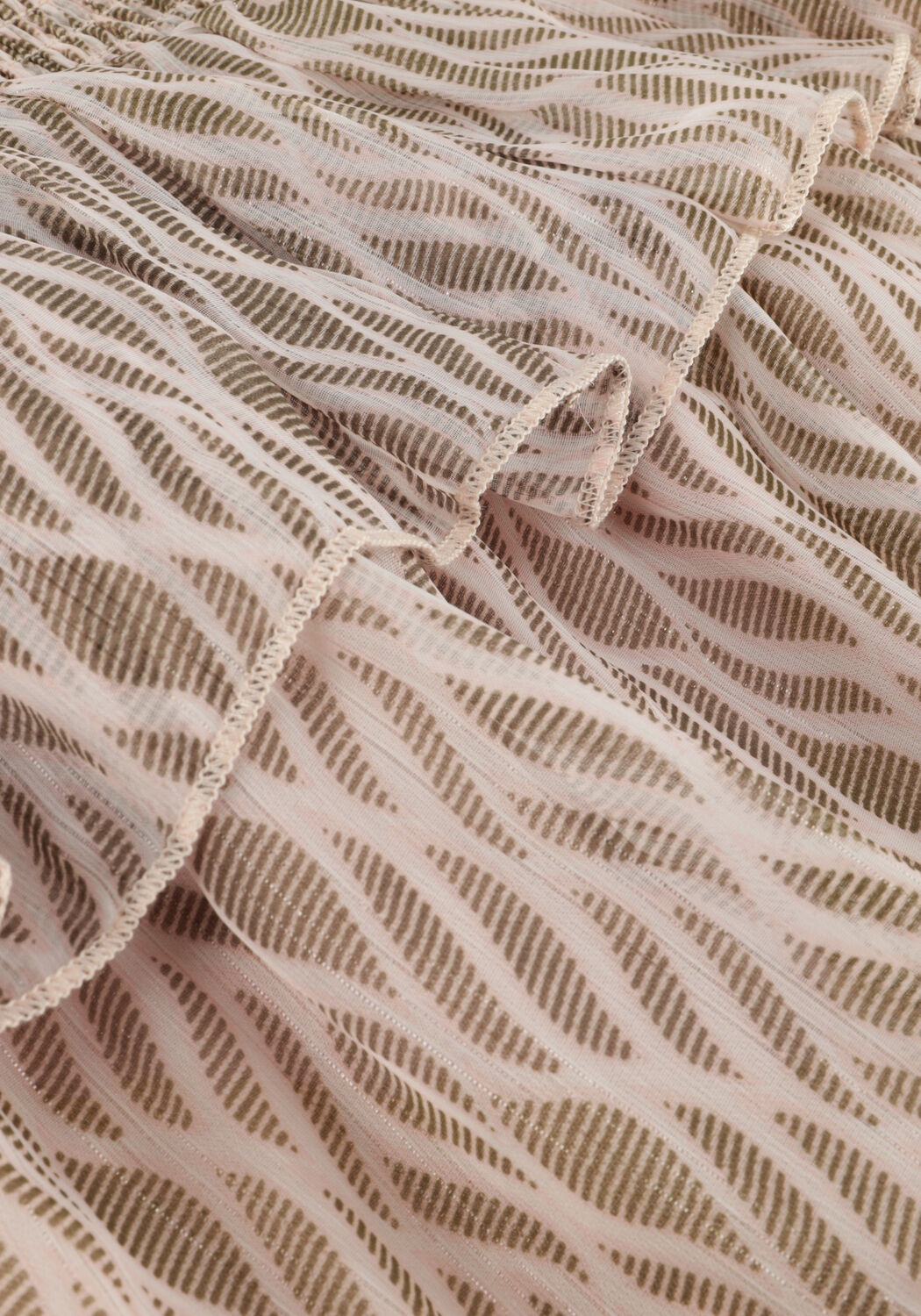 NEO NOIR Mini-jupe CARIN GRAPHIC FIRE SKIRT en beige - large