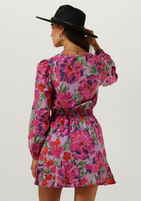 ALIX THE LABEL Mini robe LADIES WOVEN PAINTED FLOWER BRODERIE DRESS en multicolore - large