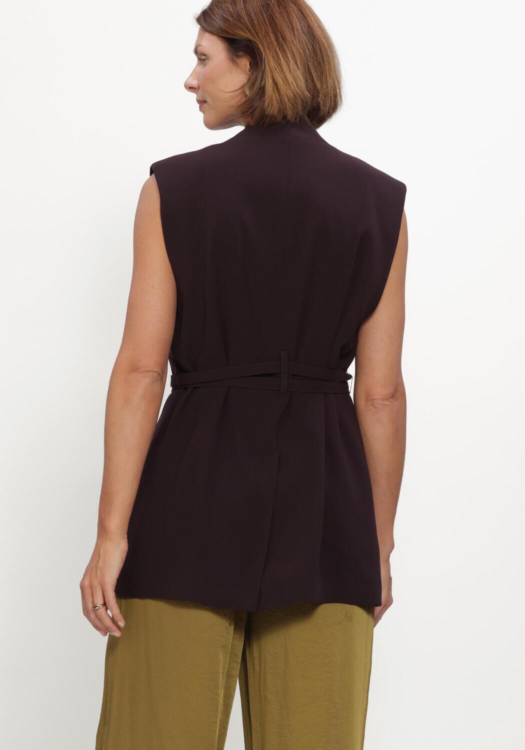 BEAUMONT Blazer FRAN GILET Bordeaux - large