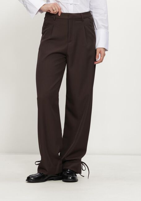 NEO NOIR Pantalon ISOTTA STRUCTURE TIE PANTS en marron - large