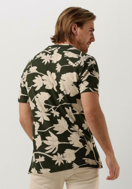 CAST IRON T-shirt SHORT SLEEVE R-NECK REGULAR FIT COTTON TWILL en vert - large