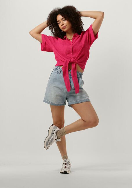 ANOTHER LABEL Blouse BOIS COTTON SHIRT S/S en rose - large