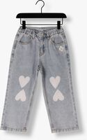 Blauwe Jelly Mallow Mom jeans HEART DENIM PANTS