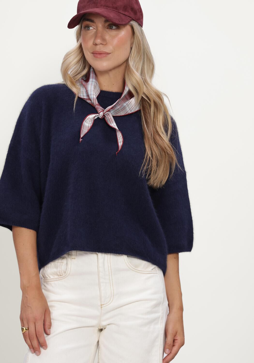 Blauwe KNIT-TED Tops & T-shirts HANS TOP - large