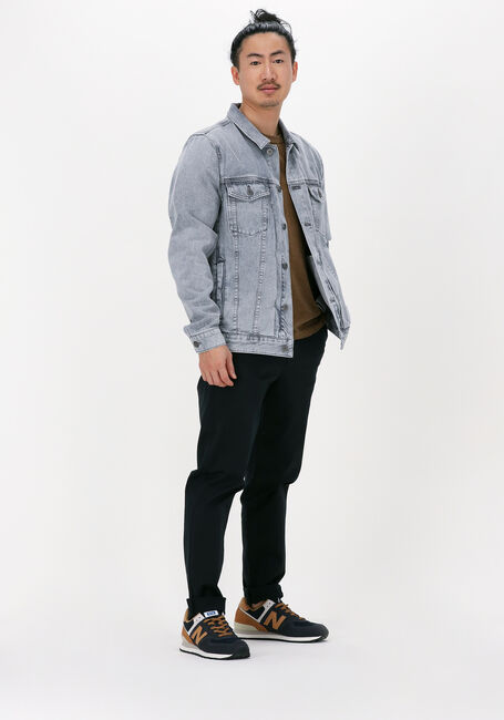 CAST IRON Veste en jean DENIM JACKET GREY DENIM WASH en gris - large