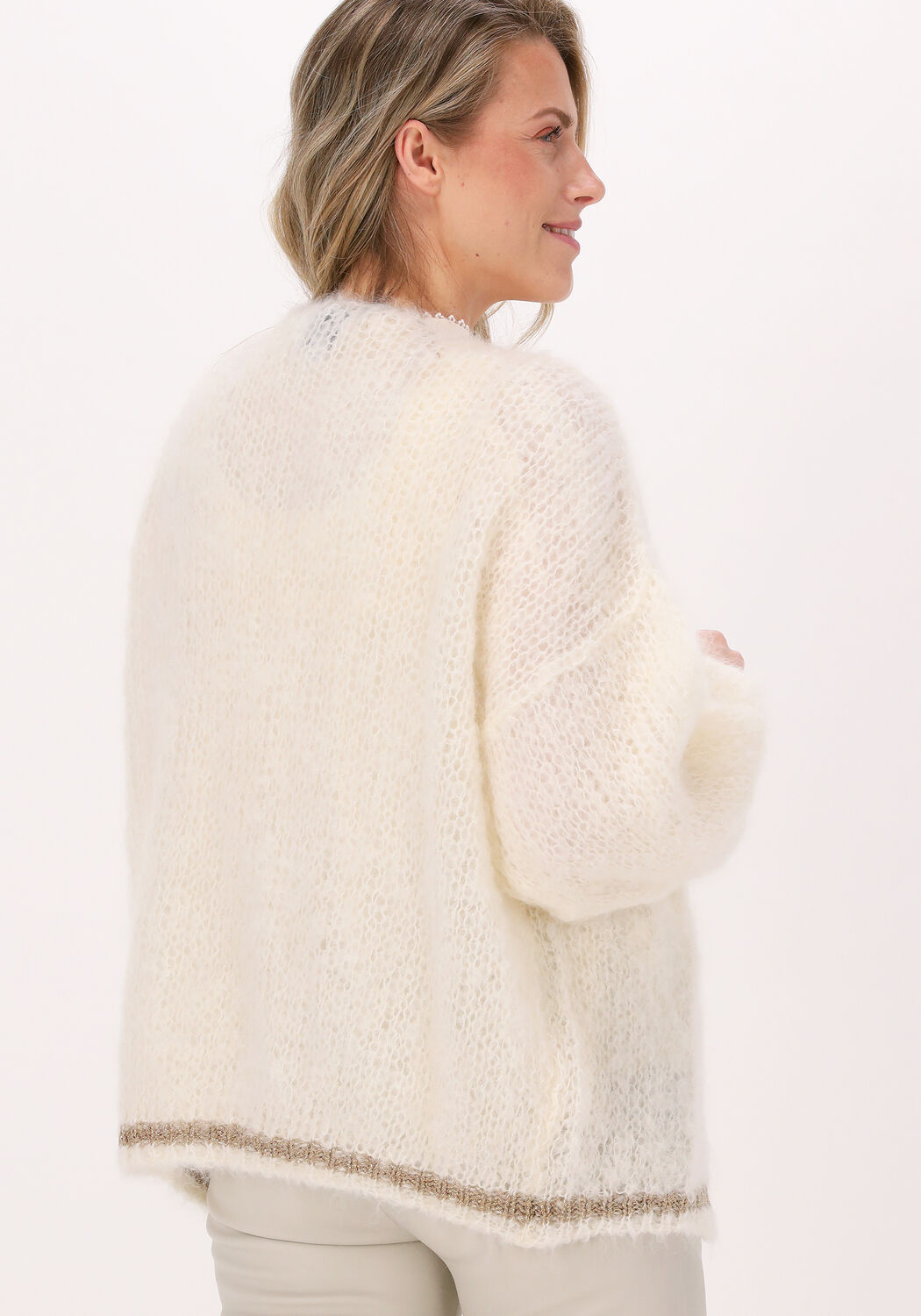 Witte AMERICAN DREAMS Vest OLIVIA MOHAIR CARDIGAN Omoda