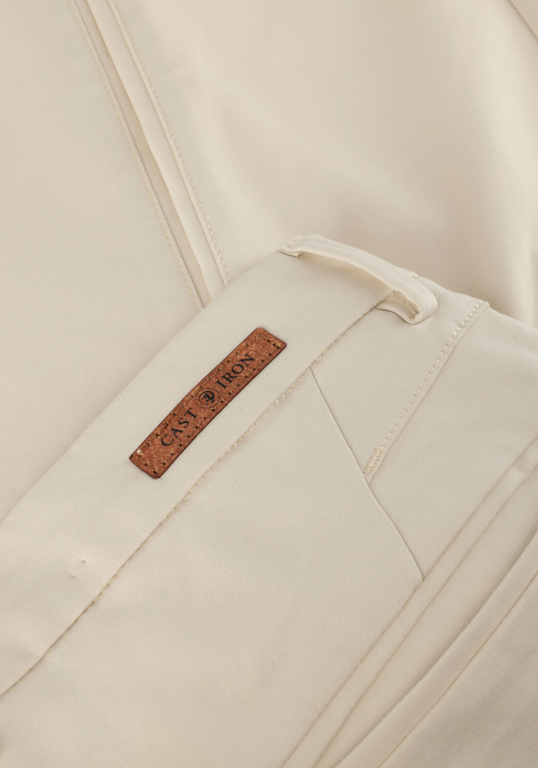 CAST IRON Chino RISER CHINO STRETCH en beige - large