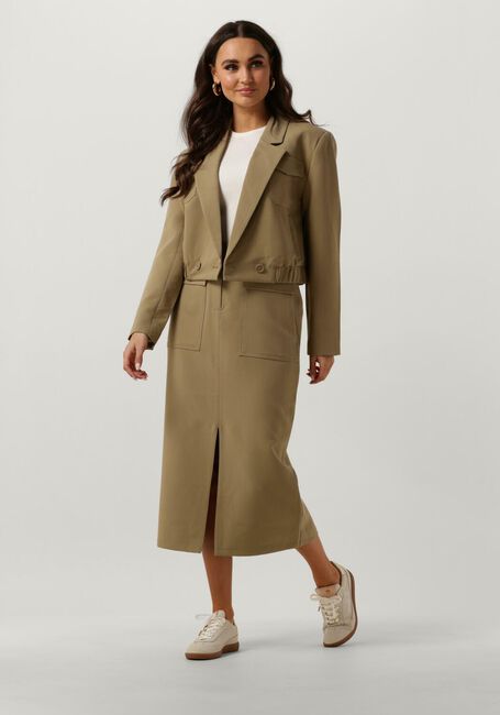 AAIKO Jupe midi SALANA R PES 345 en vert - large