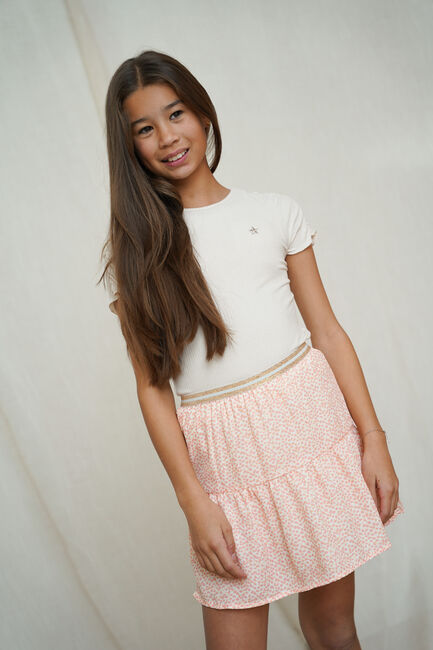 Creme LIKE FLO Top ELISE FLO RIB SHIRT - large