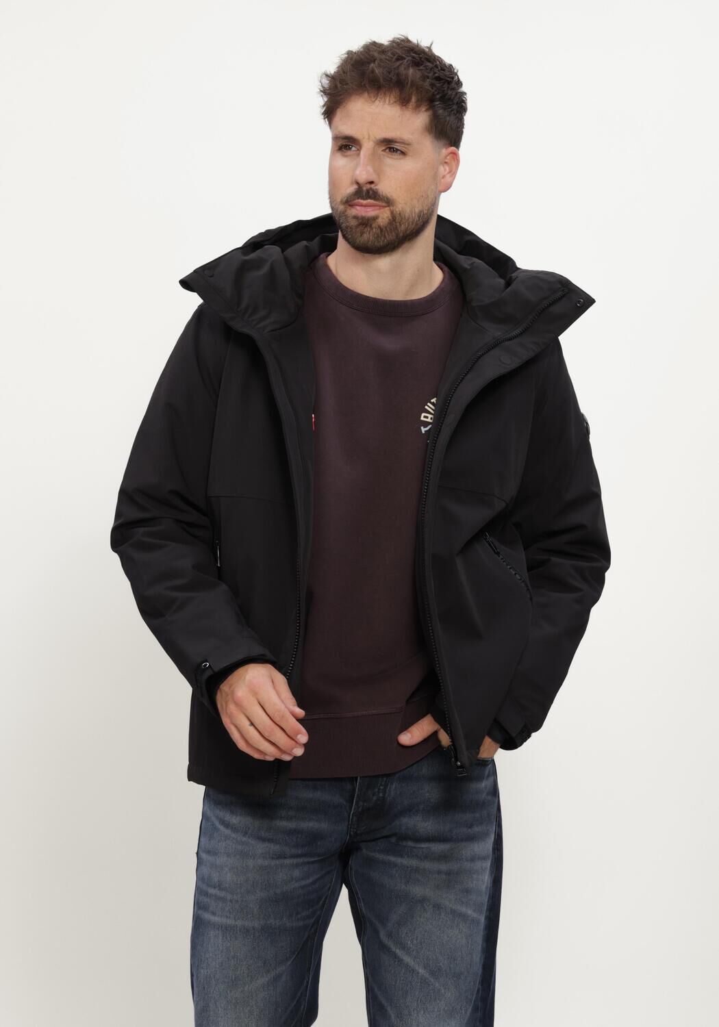 Zwarte AIRFORCE Jack SILVERSTON JACKET - large