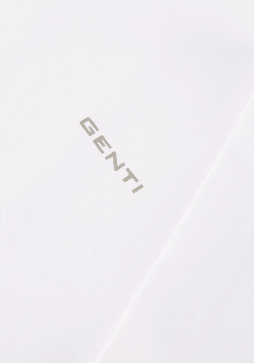 GENTI Polo T-SHIRT SS 1227 en blanc - large