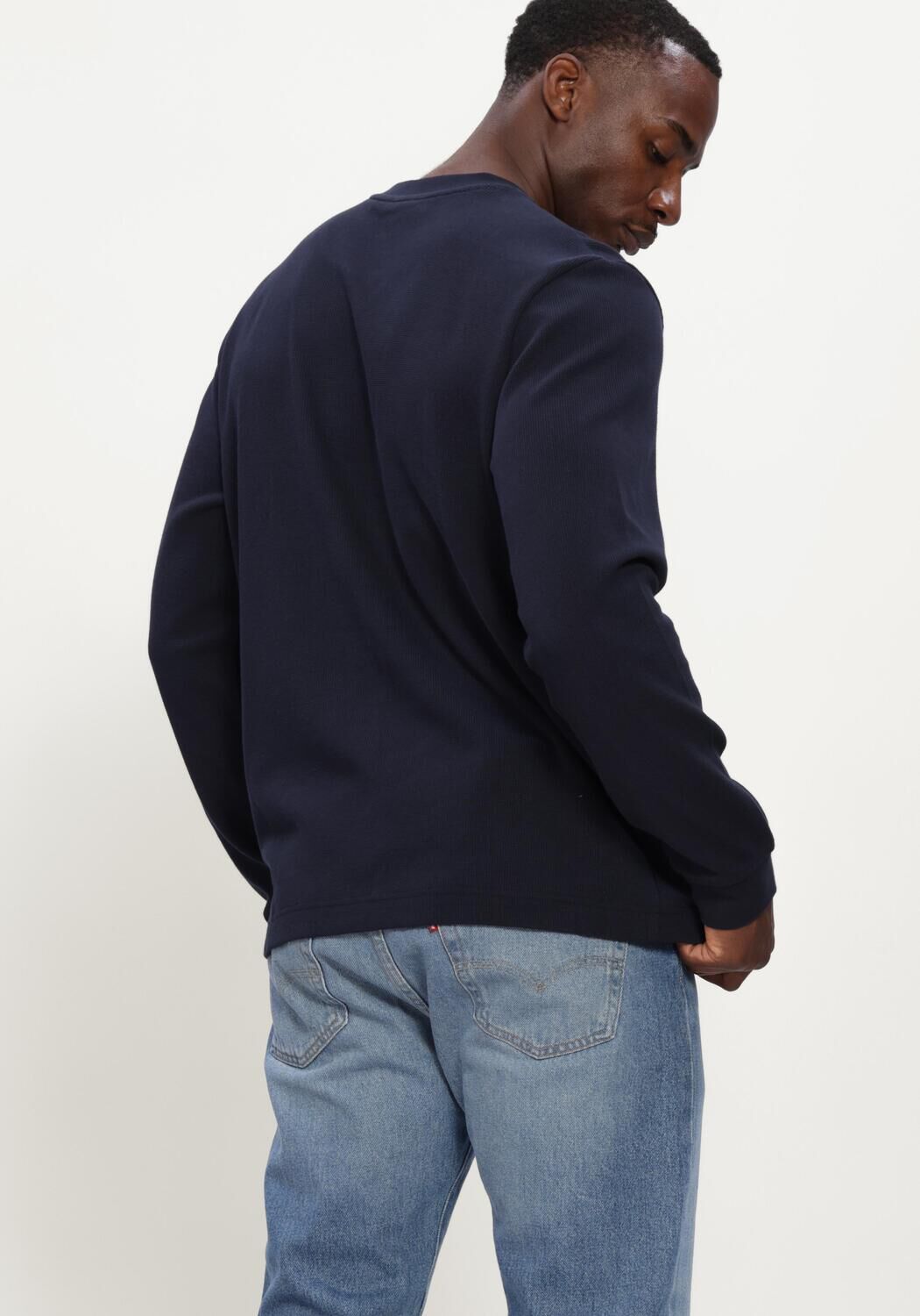 BOSS ORANGE Pull WE TEMPEST Bleu fonc&eacute; - large