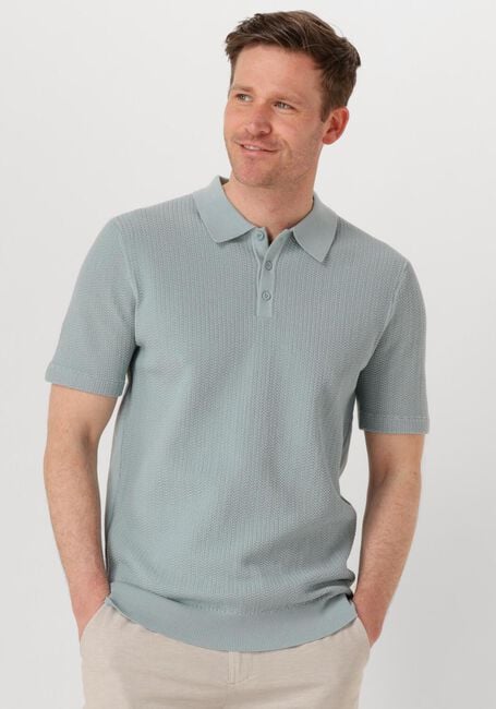 PURE PATH Polo REGULAR FIT POLO SS KNITWEAR Bleu clair - large
