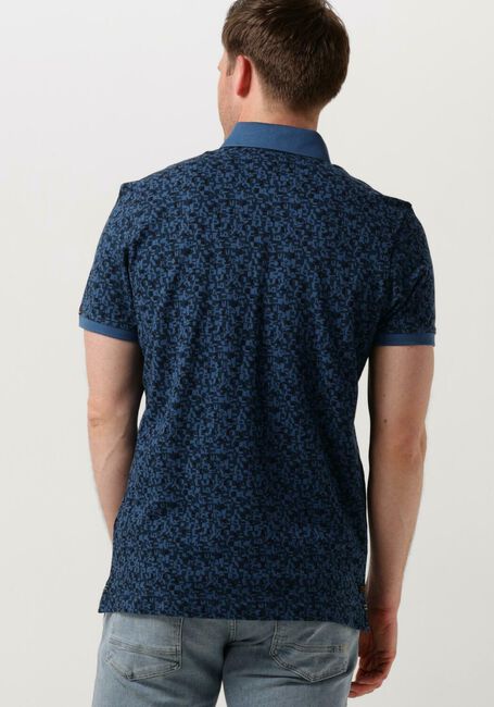 PME LEGEND Polo SHORT SLEEVE POLO FINE PIQUE ALL OVER PRINT en bleu - large