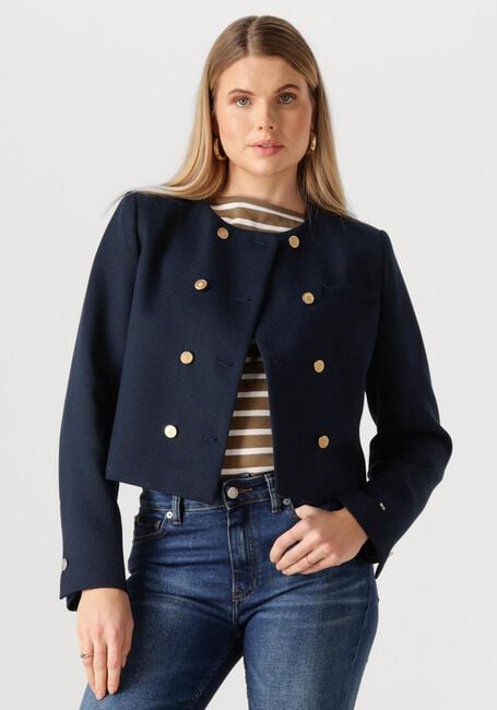 TOMMY HILFIGER Jack PREPPY TEXTURE LADY JACKET Bleu foncé - large