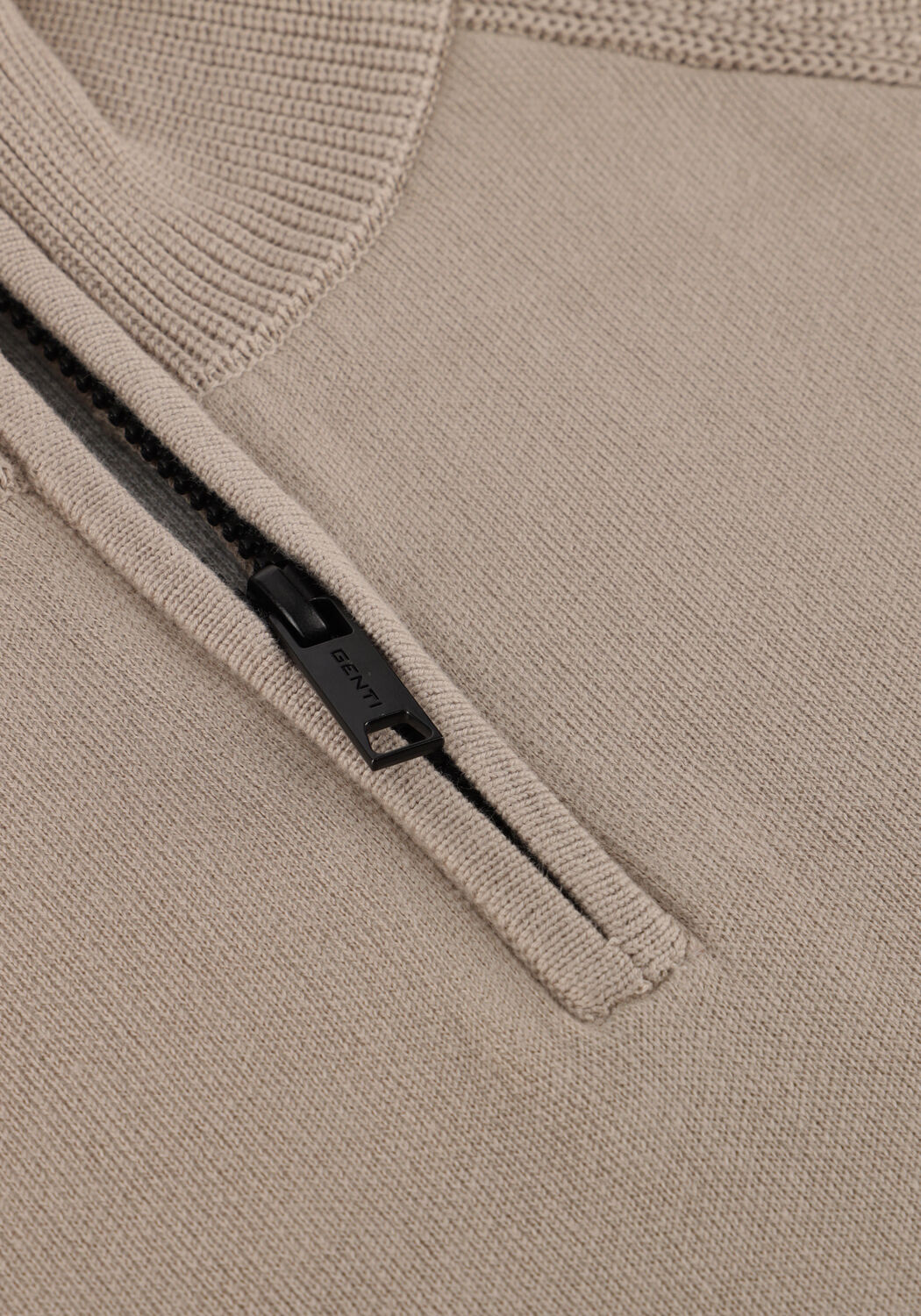 GENTI Pull TURTLE ZIP en beige - large