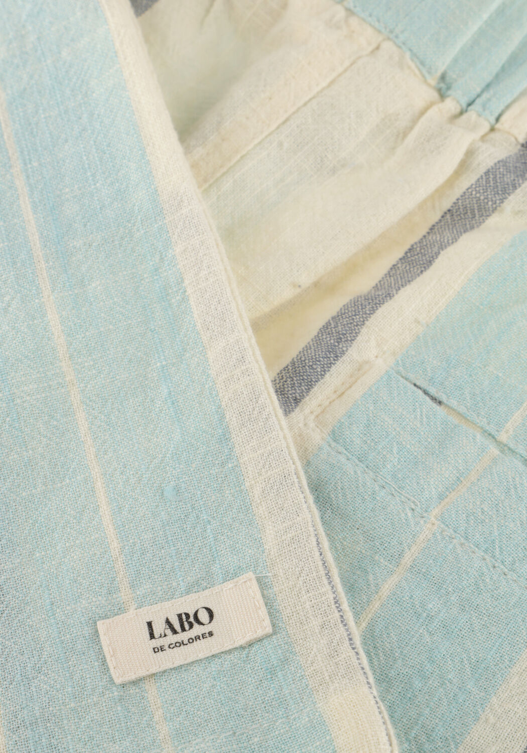 Lichtblauwe Labo de Colores Korte broek LENNOX - large