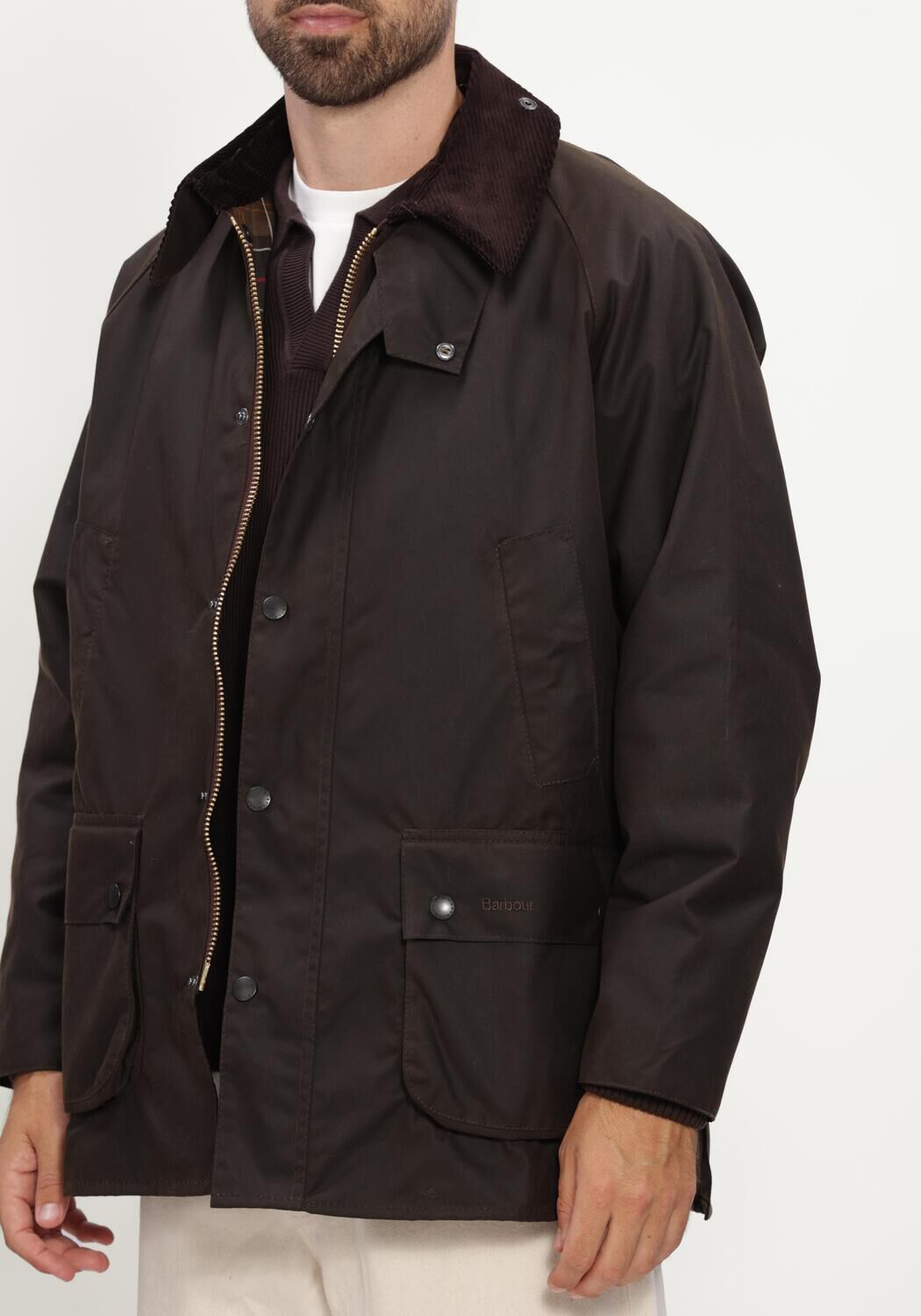 BARBOUR Jack CLASSIC BEDALE WAX JACKET JACKETS en vert - large