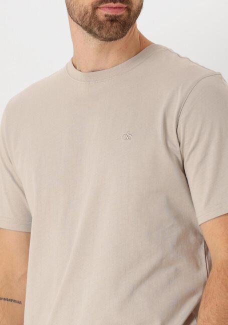 SCOTCH & SODA T-shirt SEASONAL CORE - REGULAR FIT LO en beige - large