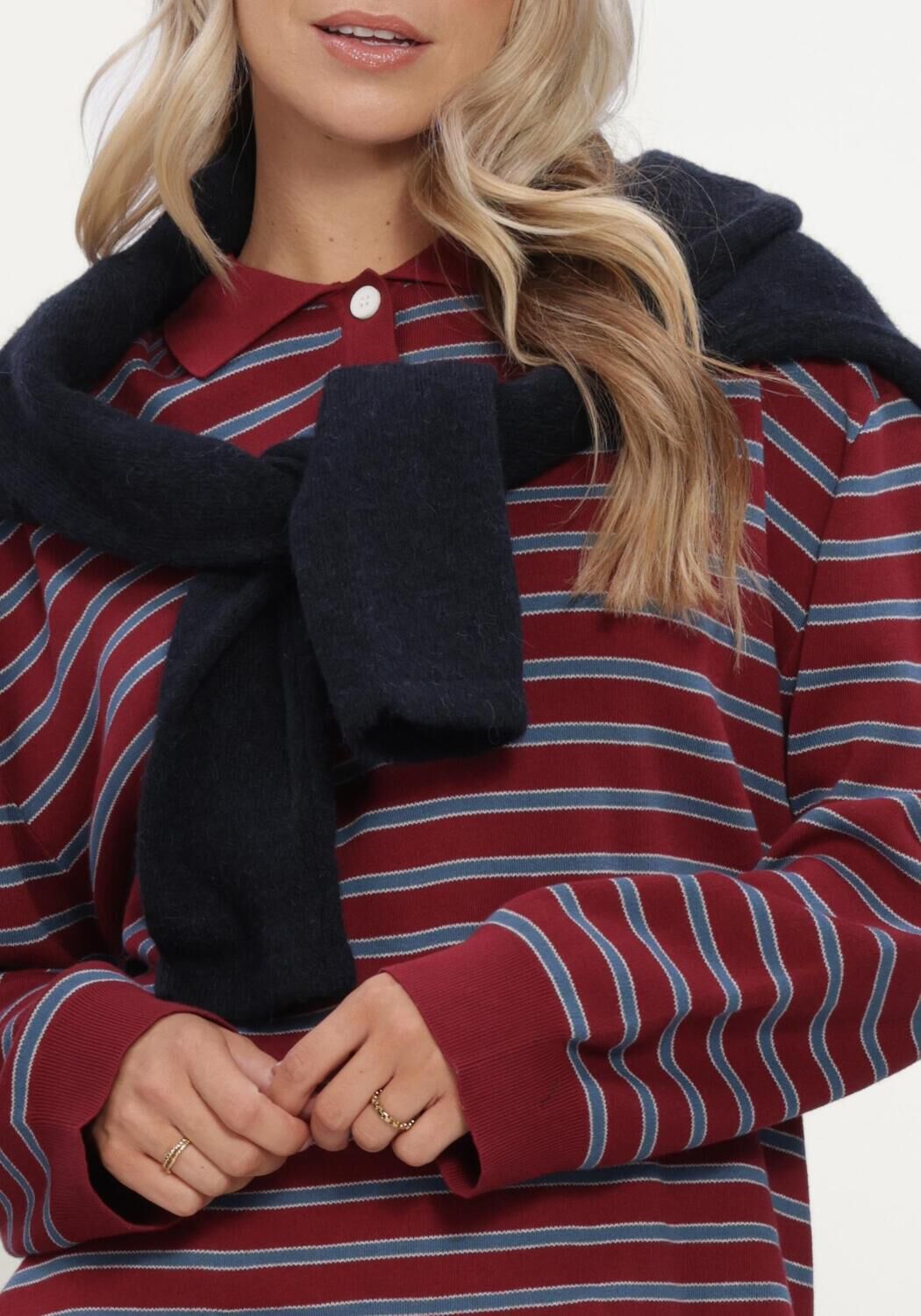 BOII STUDIOS ADANNE POLO KNIT Pulls & Gilets en bleu - large