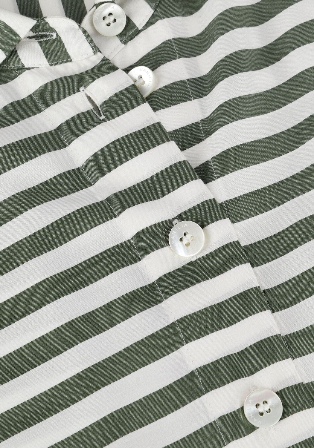 VANILIA SHIRT STRIPE Blouses en vert - large