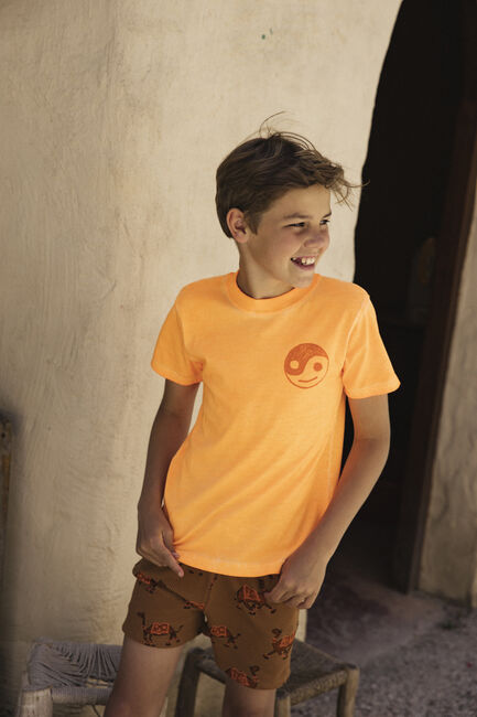 AMMEHOELA T-shirt AM.ZOE.54 en orange - large