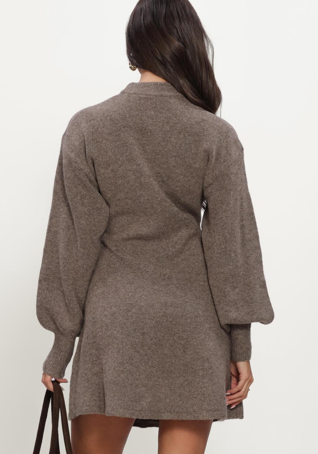 Taupe NOTRE-V Mini jurk NV-ILJA - large